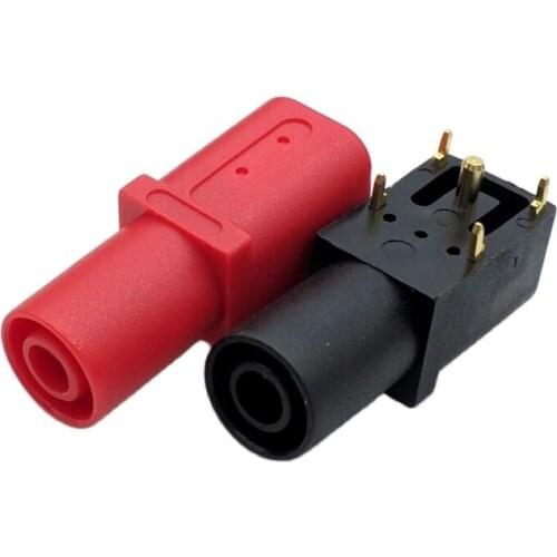 4Pcs/lot 90 Right Angle 4mm PCB socket 4mm banana Socket for power supply instrument