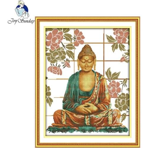 Joy sunday figure style Buddha oriental cross stitch patterns kits for beginners diy craft