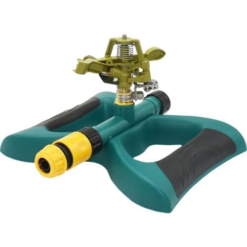 Zinc Alloy Water Watering Sprinkler Sprayer Lawn Garden Rocker Sprinkler With Nozzle Support Adjustable Farm Irrigation Kits