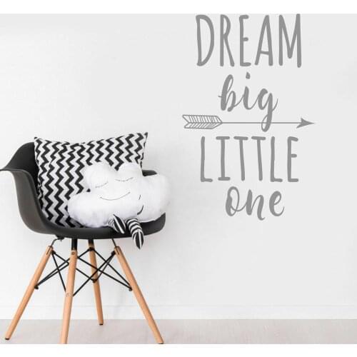 Dream Size Nursery Wall Stickers Vinyl Baby Kids Bedroom Wall Decals Quotes Removable Home Decoration Wallpaper Pattern Z120