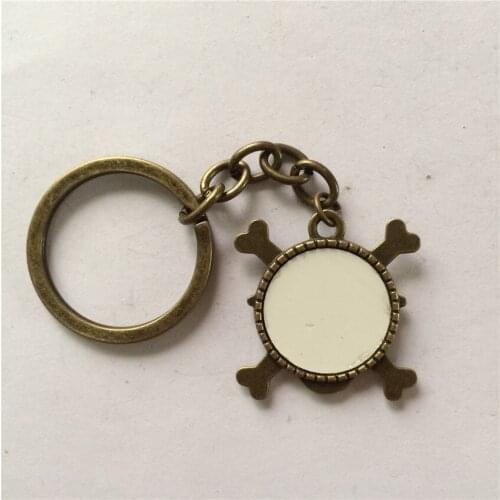 Retro blank keychains for sublimation fashion restore ancient vintage ancient anchor key ring heat transfer blank materials A328