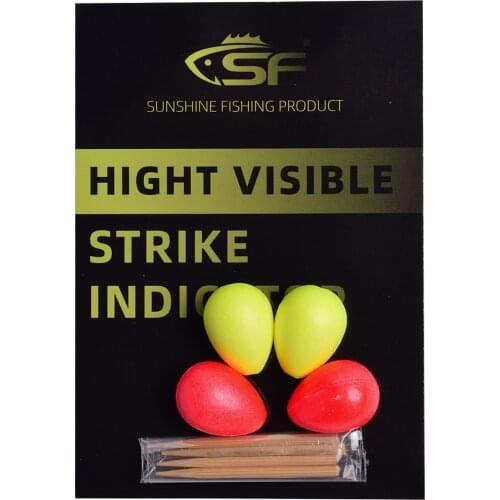 SF Foam Strike Indicators Bobbers Fly Fishing with Wooden Tooth Pick Floating