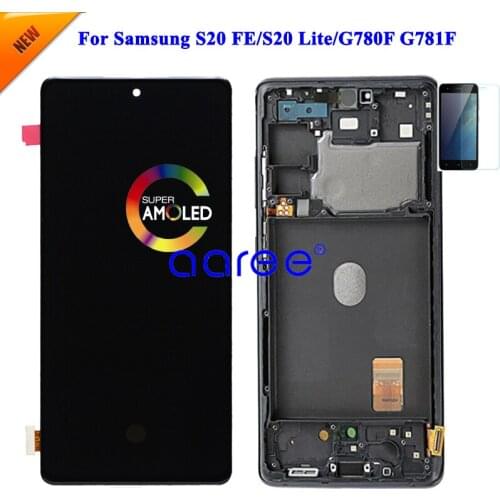 Super AMOMLED Original LCD For Samsung S20FE LCD Screen For Samsung S20FE G870F LCD Screen Touch Digitizer Assembly