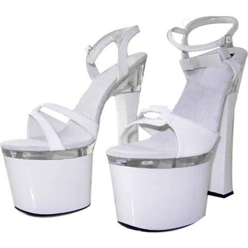 Thick 18CM High-Heeled Shoes High-Heeled Sandals, Dress Shoes, Performance / Star / Model Shoes, Sexy Party Heels