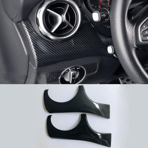 Carbon fiber ABS grain driver side decoraion cover for 2015-2018 Mercedes Benz GLA CLA A Class 200 220 W176 X156 C117 X117