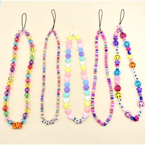 Universal Phone Charm Strap Mobile Chain For Women Girls Phone Choker Necklace Strap Lanyard for Keys Lady Gift