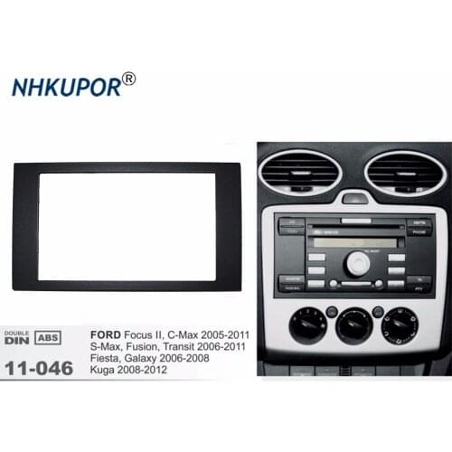 Car Dashboard Panel Refit Fascia For FORD Focus II C-Max S-Max Fusion Fiesta 2005-2011 Mount Adapter Trim Frame Kit