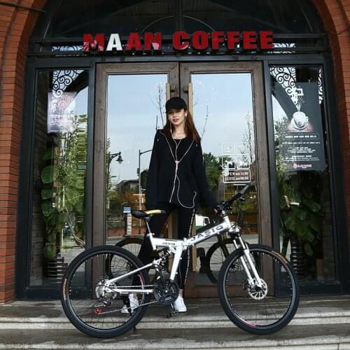 JOYLIVE 24/26-Inch Double Disc Brake Shock Absorption Bicycle Mountain Bike Adult Students Undefined Variable Speed Car Folding