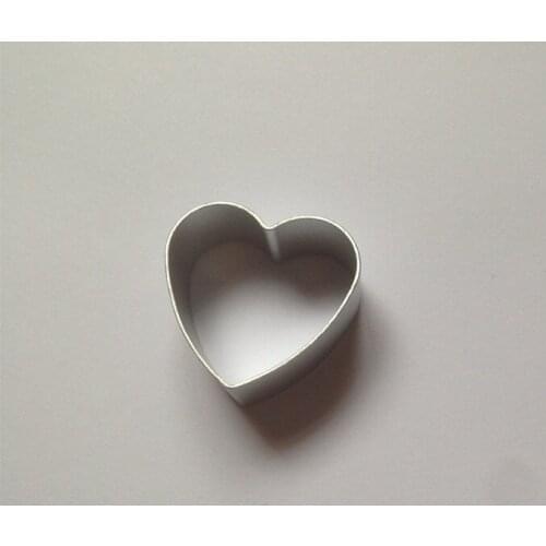10pcs Heart Shaped Super Mini Cookie Mold Metal Biscuit Cutter Cake Tools DIY Kitchen Accessories 3.5*3*1.7cm