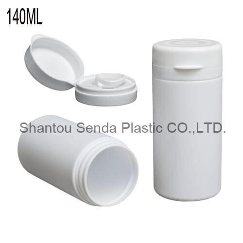 20pcs/lot free shipping 140ml plastic bottle manufacturer plastic candy bottle HDPE pull ring cap bottle