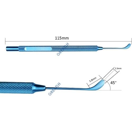 Titanium Alloy corneal Epithelium spatula autoclavable ophthalmic instruments