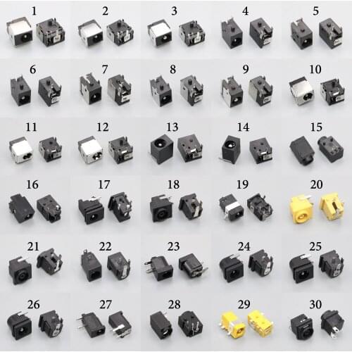60models,120pcs DC Power Socket female Tablet PC Laptop DC Jack Connector For Samsung / Asus / Acer / HP / Dell / Sony / Lenovo
