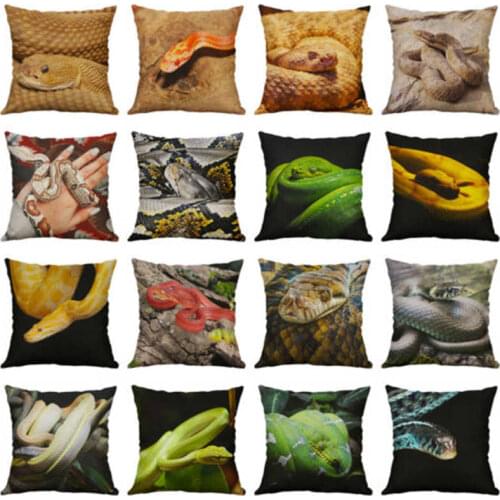 Waist Cushion Snake Pillow Home Cotton Décor Cover Sofa Case Linen Decorative