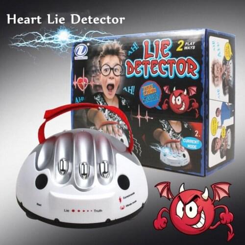 Polygraph Test Tricky Funny Adjustable Adult Micro Electric Shock Lie Detector Shocking Liar Truth Party Game Consoles Gifts Toy