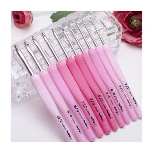 Hiroshima Japan TULIP ETIMO Crochet hook TER series rose pink hand knitting tools tulip sweater needle