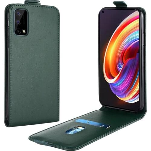 Flip Up and Down Leather Case for Realme X7 Pro Case RMX2121 RMX2111 RMX2085 Vertical Cover for Realme X7Pro Case Phone Bag