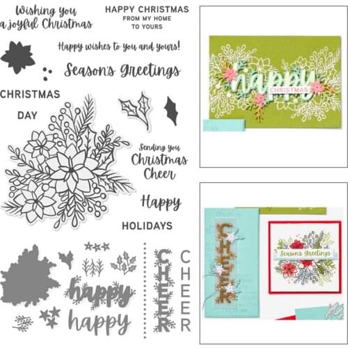 Thanksgiving Flower Metal Cutting Dies and Stamps DIY Scrapbooking Photo Album Paper Card Decoration Craft Embossing Template