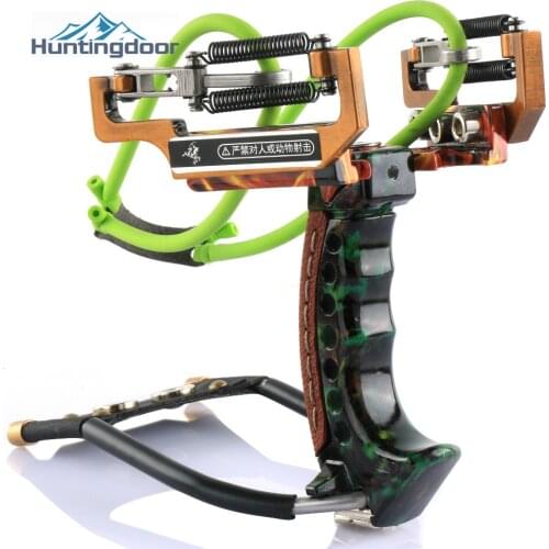 Archery Slingbow Fishing Slingshot Kit Hunting Fish Folding Professional Adjustable Shooting with Arrow Rest Rubber Band