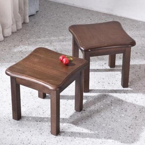 Household Low Stool Small Bench Childrens Living Room Sofa Stool Chair Solid Wood Shoe Stool Small Wooden Stool