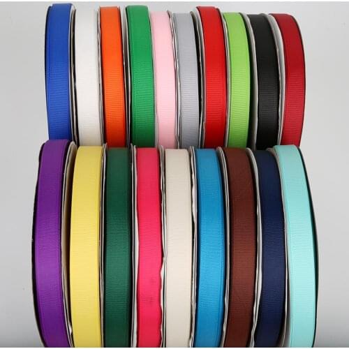 Polyester Plain Grosgrain Ribbons 15mm 5yards/lot Satin Ribbon For gift wrap DIY Hair Bow Wedding Party Decoration