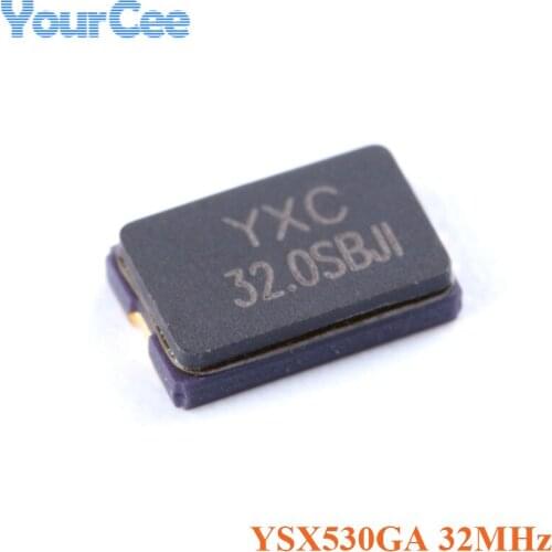 10pcs 32.000MHz 32.000M YSX530GA SMD Passive Crystal Oscillators 32M 32MHZ ± 10PPM 20pF X503232MSB2GI