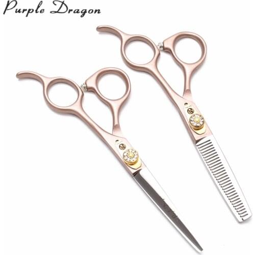 5.5" 6" Purple Dragon JP Stainless Salon Hairdressing Scissors Cutting Scissors Thinning Shears Professional Hair Scissors Z9105
