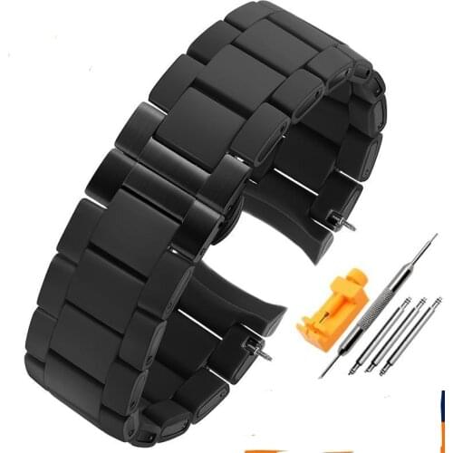 Ceramic strap Rubber Watchband steel in Rubber for man 23mm woman 20mm watch band bracele