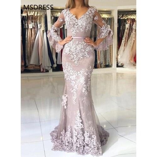 Glamorous Sweetheart Spaghetti Straps Mermaid Evening Dresses Elegant Lace Appliques Prom Party Dresses Formal Dresses