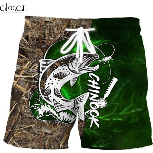 CLOOCL Popular Chinook Fishing 3D Print Men Summer Fashion Shorts Casual Beach All-match Cool Sweatpants Drop Shipping