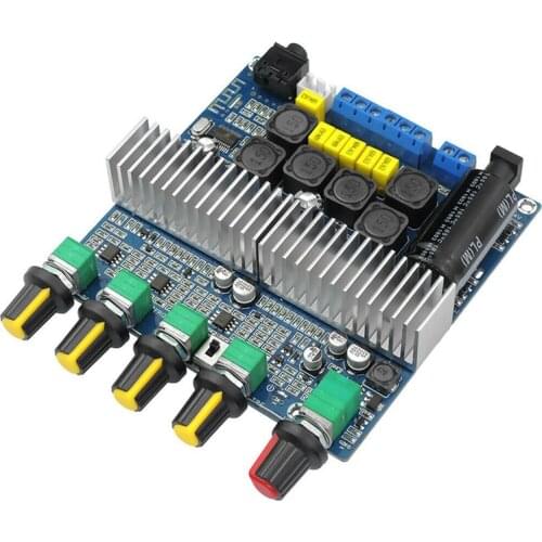 TPA3116D2 DC12V-24V Bluetooth 4.2 Subwoofer Audio Amplifier Board 2.1 Channel Power 2 x 50W+100W TPA3116 Amplificador