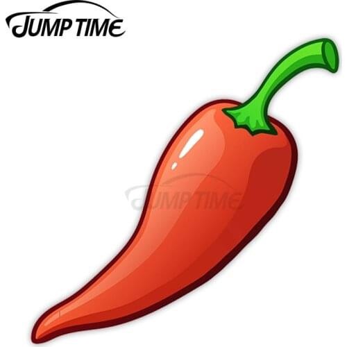 Jump Time Red Chili Pepper Vinyl Stickers Hot Spice Food Sticker Laptop JDM Decal Car Wrap Bumper Trunk Truck Graphics