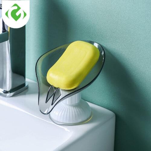 Rotatable Suction Cup Soap Box Soap Box Bathroom soap holder Dish Storage Plate Tray Bathroom Soap Holder Case bathroom gadgets