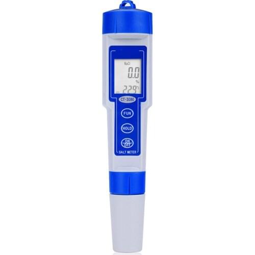 High Performance Original Salt Meter Digital Salinity Tester Pen Type Chemical Pharmaceutical Pool Food Water Quality Tester