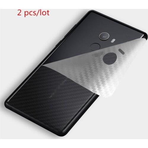 2pcs/lot Clear 3D Carbon Fiber For Xiaomi Pocophone F1 Mi 8 Lite 9 Se Redmi Note 5 6 7 Pro 6 6A Cover Case Back Protector Film