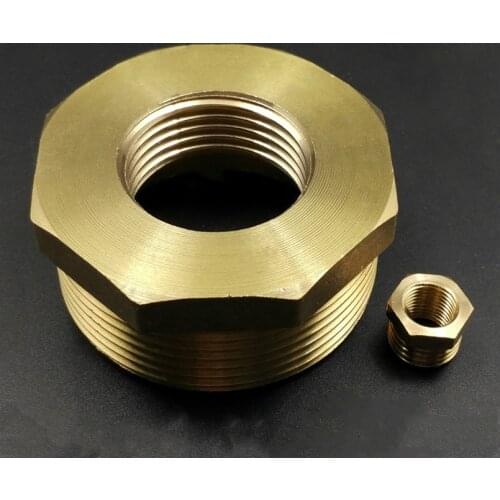 1/8" 1/4" 3/8" 1/2" 3/4" 1" BSP Female To Male Thread Brass Reducer Bushing Pipe Fitting Reducing Coupler Connector