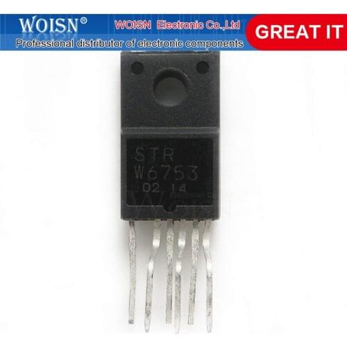 1pcs/lot STR-W6753 STRW6753 W6753 TO220F-6 In Stock