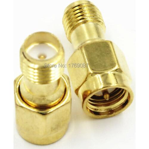 10PCS SMA Female Jack to SMA Male Plug RF Coaxial Adapter Connector