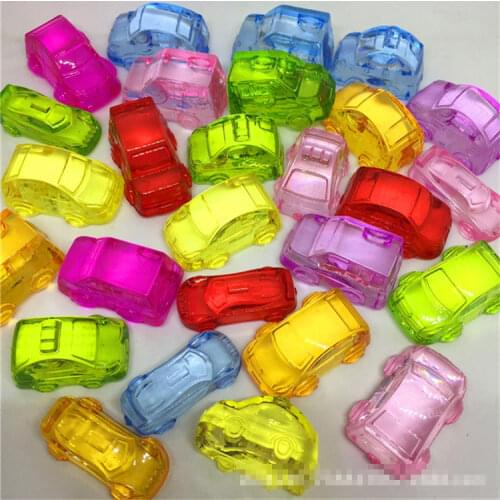 Transparent Crystal Mini Car Shaped Kids Birthday Party Toys Favor Supplies for Boys Treat Goody Bag Gift