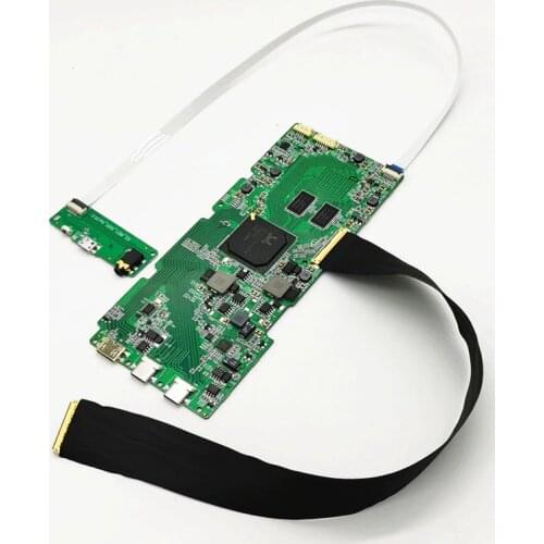 4K Gravity rotating driver board Type-C one line pass for 13.3" 15.6" 17.3" 3840*2160 EDP LCD panel controller board DIY kits
