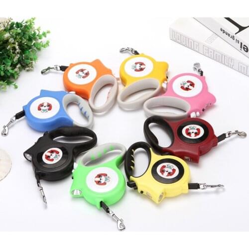 5M Automatic Retractable Dog Collar Pet Leash 6 Colors Convenient Safe Outdoor Dog Training Running Leashes