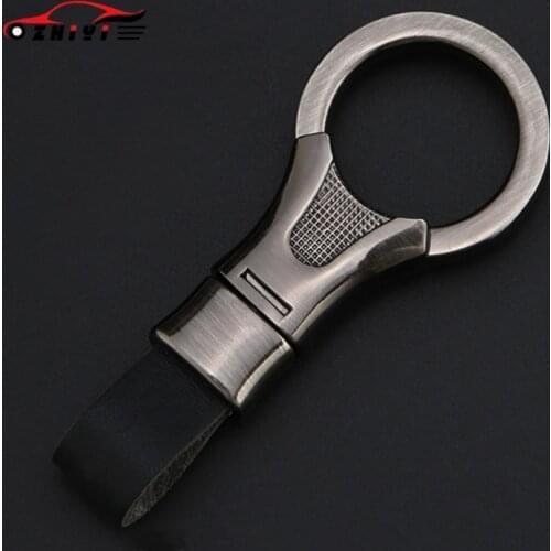 Car Key Chain Fashion Leather Zinc Alloy Keychain Men Women Home Key Ring Best Gift Car Key for BMW