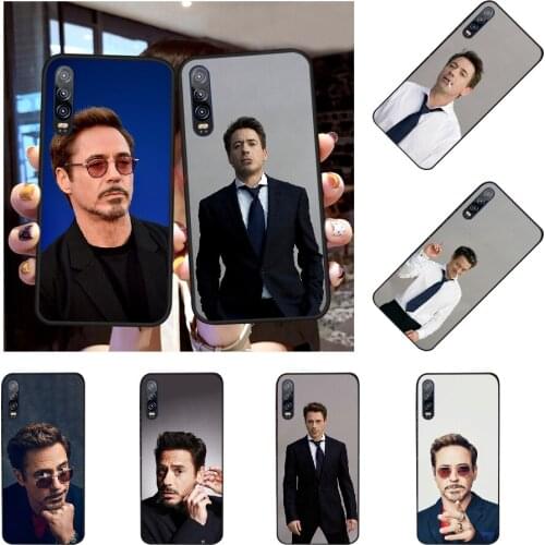 PENGHUWAN Robert Downey Jr Cover Black Soft Shell Phone Case for Huawei Honor 20 10 9 8 8x 8c 9x 7c 7a Lite view
