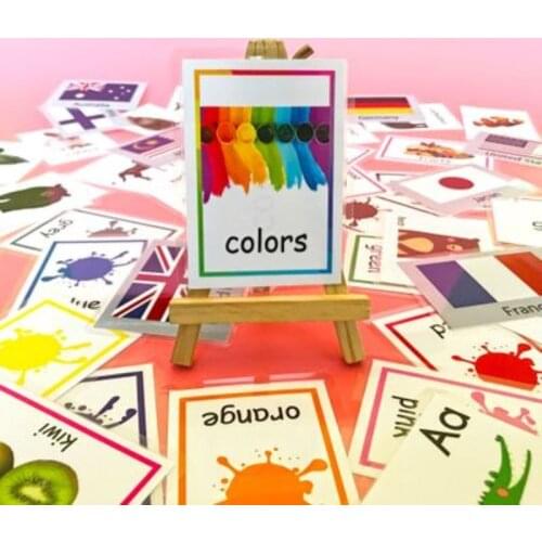 Montessori Baby Emotion Learning Card Cartoon English Emotion Flash Cards for Child Funny Memory Exercise Game