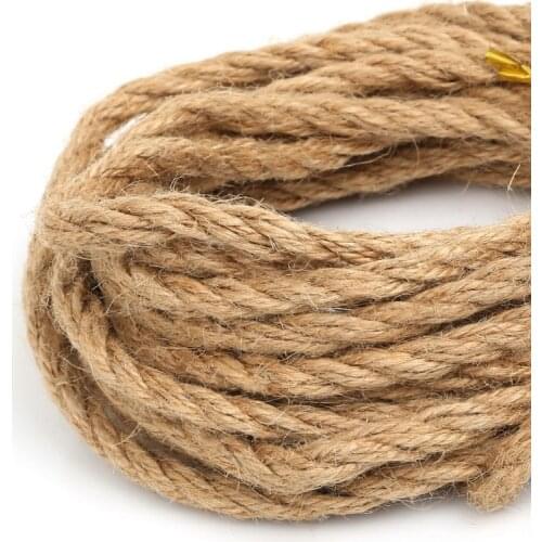5 meter 2/4/6mm Natural Hemp Jute Cord Rope String For Jewelry Craft Making Gift Packing Hang Tag String Handmade Accessory DIY