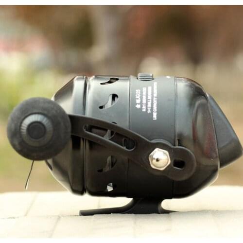 JG 25 Fishing Reel Slingshot Compound Bow Hunting Speed Ratio 3.3:1 Closed Metal Coil Wheel 5# PE 40M