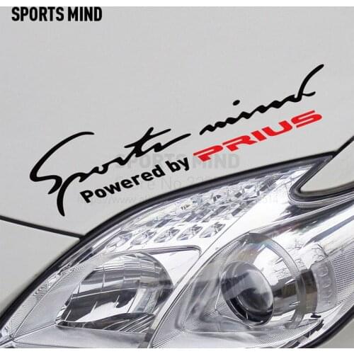 2 Pieces Sports Mind Car Decoration On Car Lamp Eyebrow Automobiles Car Sticker Decal For Toyota Prius Exterior Accessories