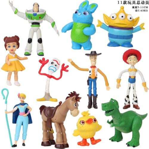 11pcs/set 5-11CM Movie Cartoon Toy Story Character Figure Model Toys