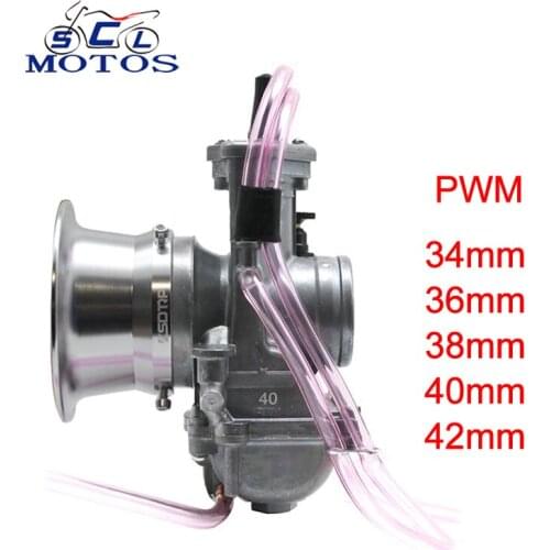 Sclmotos -for Keihi PWM 34 36 38 40 42mm Motorcycle Carburetor Carb 2T/4T Engine Motorcycle Scooter UTV ATV Dirt Pit Bike jet