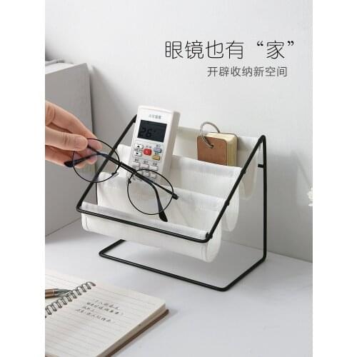 Wall Iron Glasses Frame Desktop Sunglasses Storage Rack Home Cosmetics Organizer Shelf