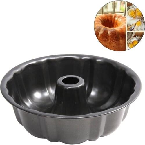 New Keeping Silicone Fluted Cake Pan - Round Deep Bundt Baking Mold - Nonstick Bakeware, Pumpkin Shape Cake moulds jello pan
